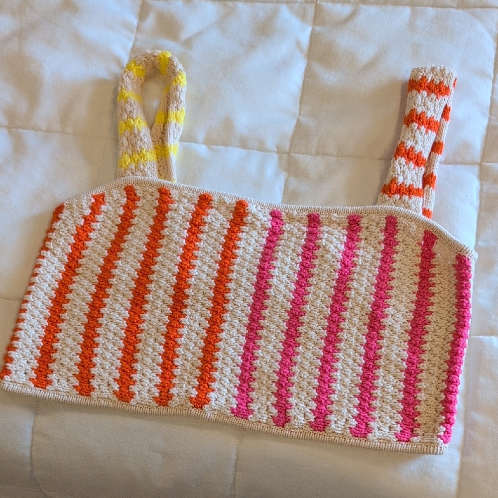 Colorful Striped Womens' Knit Top